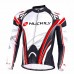 Nuckily MC006 Full Sleeve Cycling Jersey White And Red