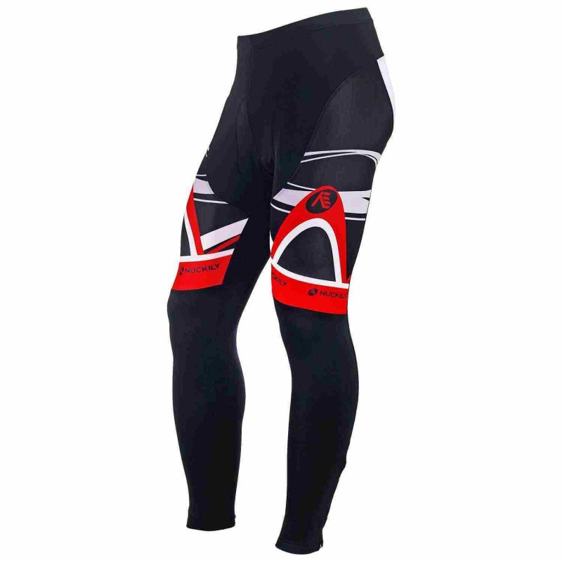 Nuckily MD006 Multilevel Gel Padded Cycling Tight White And Red