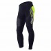 Nuckily MD009 Multilevel Gel Padded Cycling Tight Black And Green