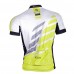 Nuckily MG004 SS Cycling Jersey White Grey And Yellow