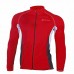 Nuckily MH008 Full Sleeve Cycling Jersey Red