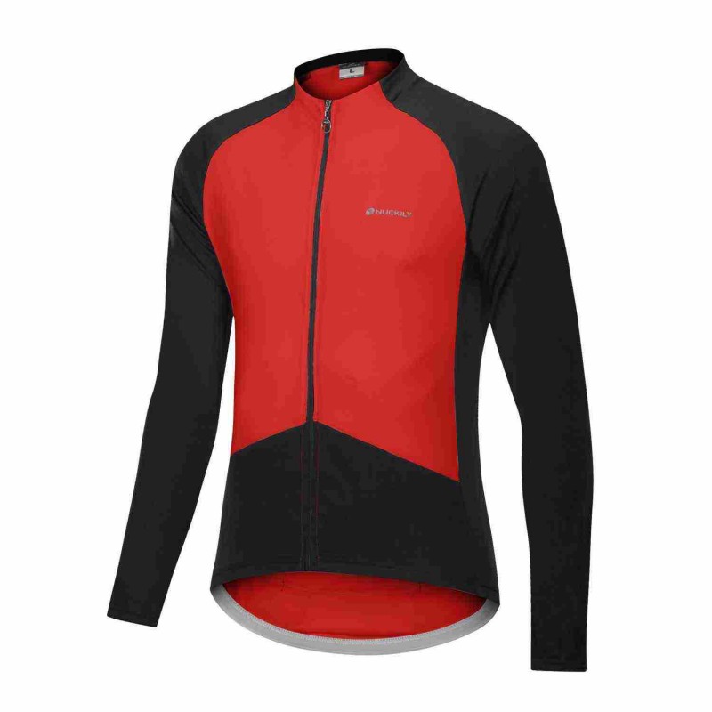 Nuckily MH023 Full Sleeve Cycling Jersey Red