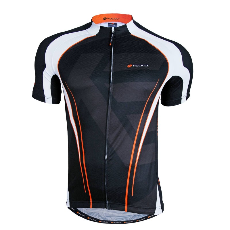 Nuckily NJ512 SS Cycling Jersey White Black And Red