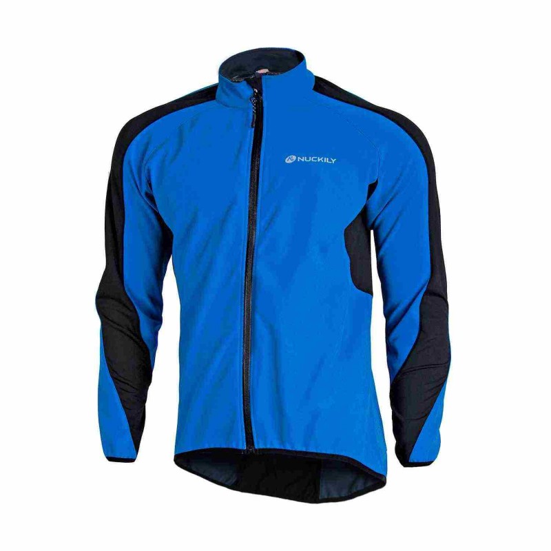 Nuckily NJ604 Winter Fleece Cycling Jacket Blue