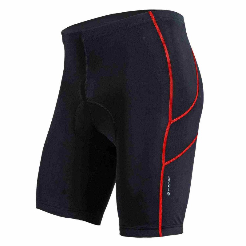 Nuckily NS351 Gel Padded Cycling Short Red Black