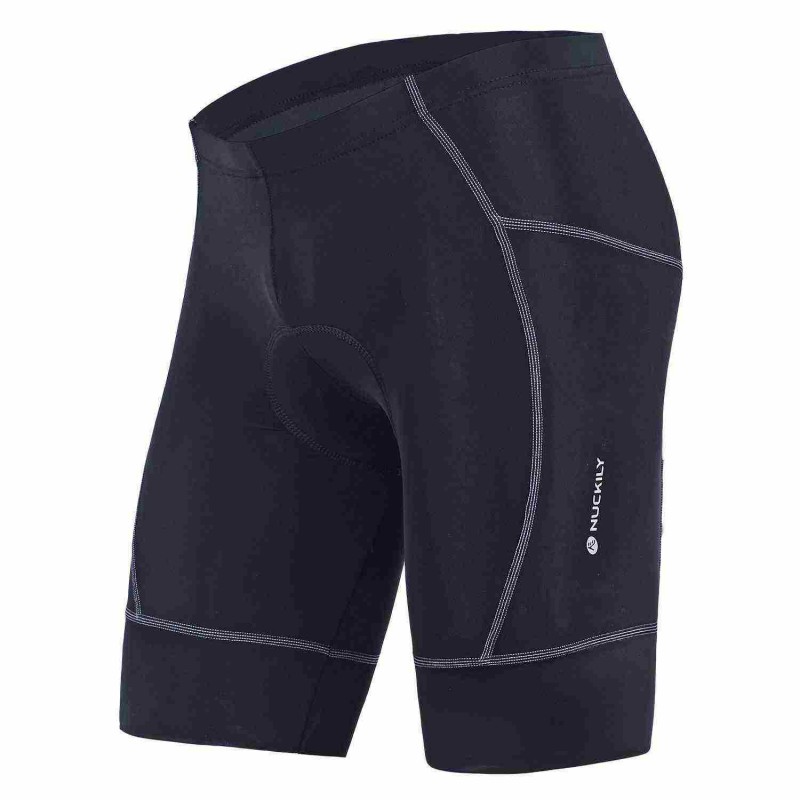 Nuckily NS361 Gel Padded Cycling Short Black