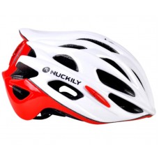 Nuckily PB13 Road Cycling Helmet White Red