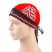 Nuckily PJ11 Printed Pirate Headband Sweat Proof Bandana Red Black