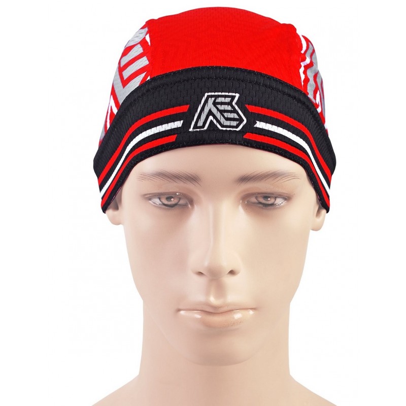 Nuckily PJ11 Printed Pirate Headband Sweat Proof Bandana Red Black