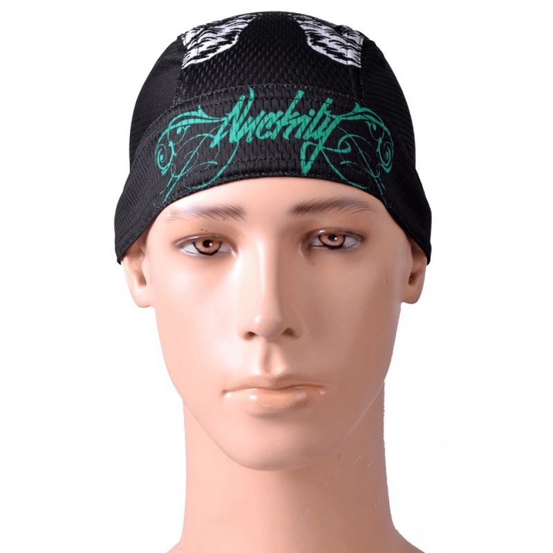 Nuckily PJ14 Printed Pirate Headband Sweat Proof Bandana Green Black