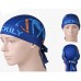 Nuckily PJ18 Printed Pirate Headband Sweat Proof Bandana Blue