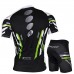 Nuckliy Half Sleeve Jersey And Gel Padded Shorts Set Black (MA004 MB004)