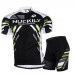 Nuckliy Half Sleeve Jersey And Gel Padded Shorts Set Black (MA004 MB004)