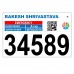 Bicycle Number Plate for Race and Triathlon