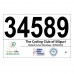 Audax India Bicycle Number Plate for BRM (1unit)