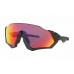 Oakley Flight Jacket Sunglasses With prizm Road Lens  Polished Black