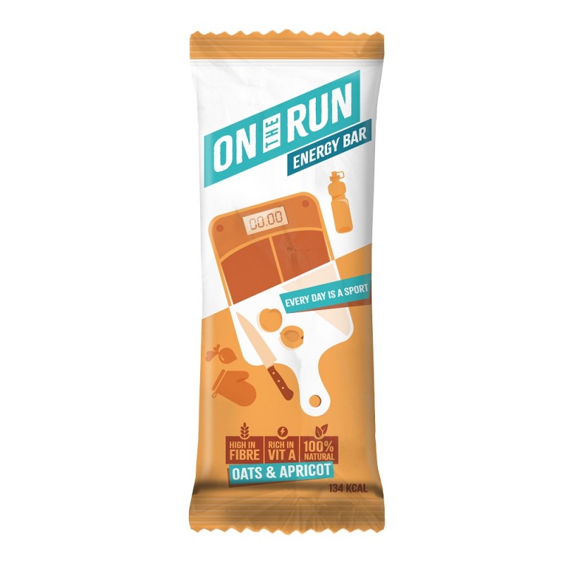 On The Run Oats and Apricot Energy Bar (Pack of 6)