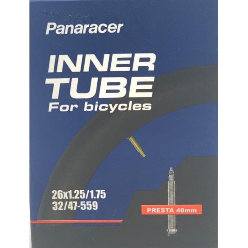 Panaracer Standard 26x1.25/1.75 (32/47-559) Presta Valve Cycle Inner Tube 48mm