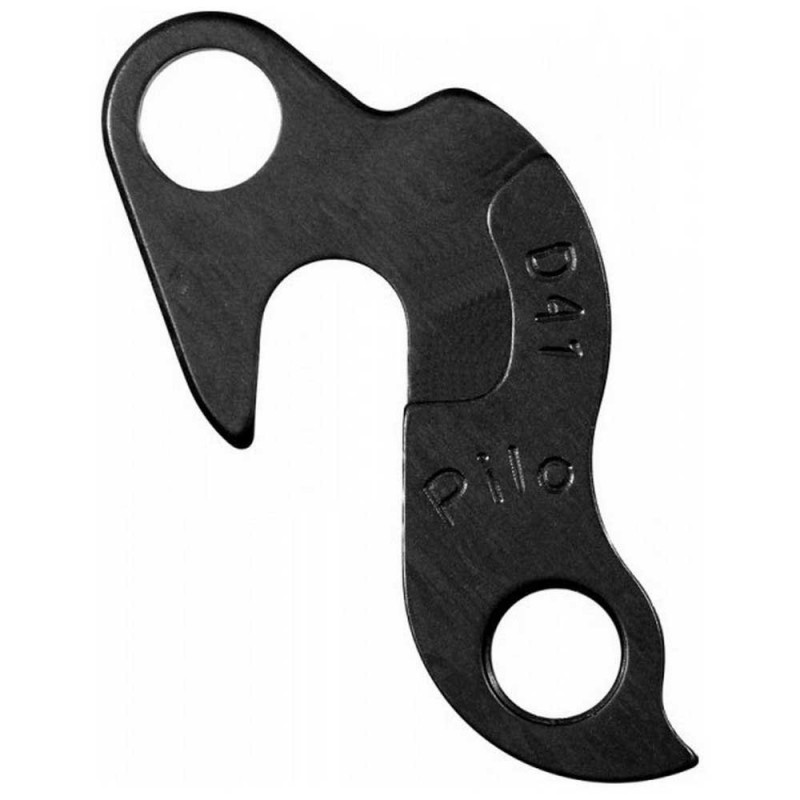 Pilo D41 Derailleur Hanger For Stevens, Salcano, Kona, Khs, Marin, Bianchi, Look, Ghost Black