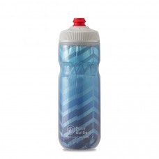 Polar Breakaway Bike Water Bottle Bolt Cobalt Blue/Silver Insulated 590ml