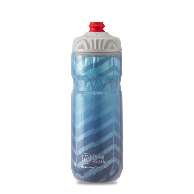 Polar Breakaway Bike Water Bottle Bolt Cobalt Blue/Silver Insulated 600ml