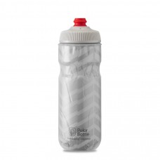 Polar Breakaway Bike Water Bottle Bolt White/Silver Insulated 590ml