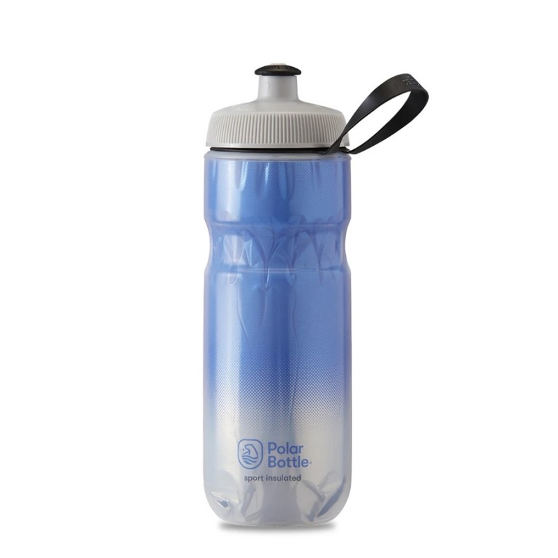 Polar Sport Insulated Water Bottle Fade Royal Blue/Silver 590ml