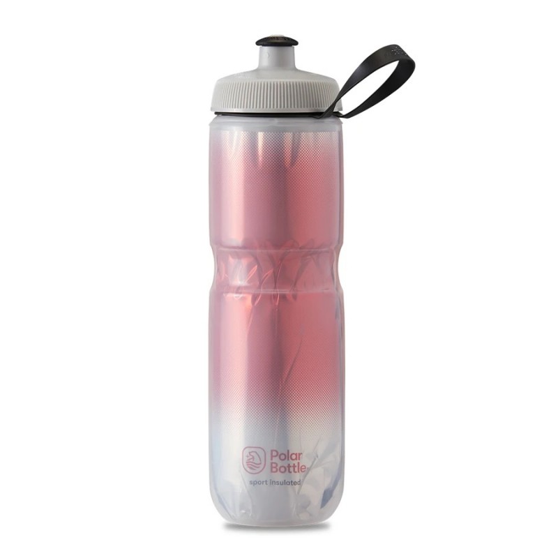 Polar Sport Insulated Water Bottle Fade Red/Silver 710ml