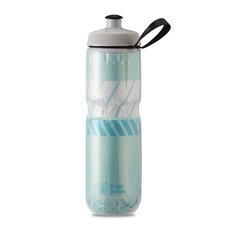 Polar Sport Insulated Water Bottle Tempo Mint/White 710ml