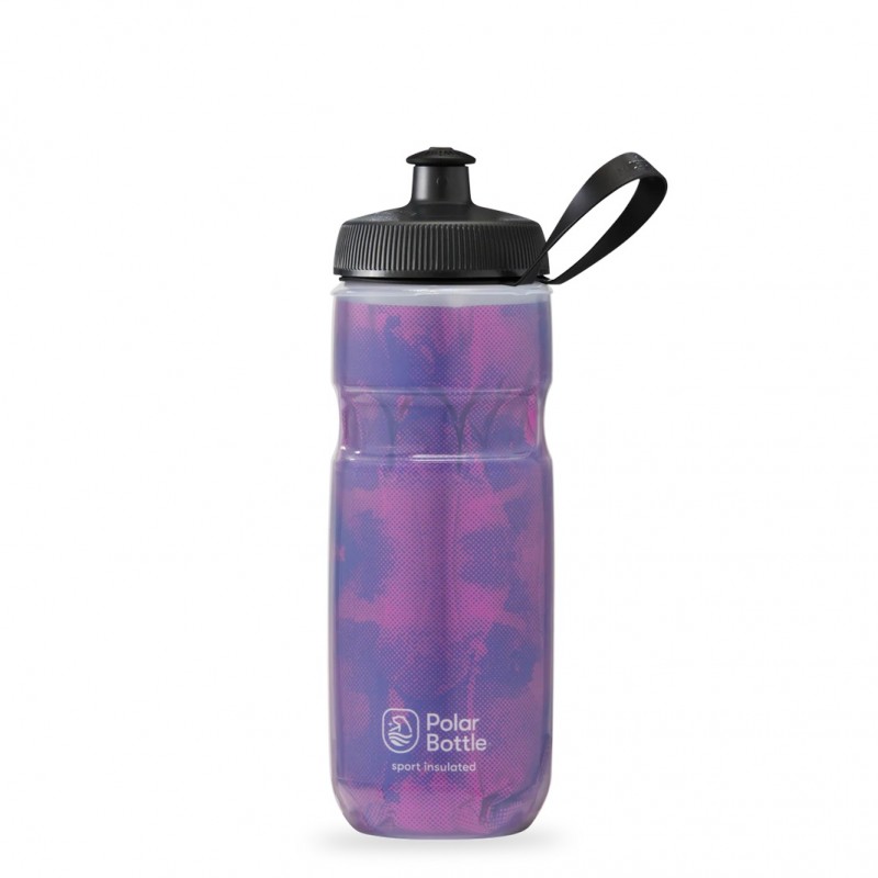 Polar Sport Insulated Bike Water Bottle Fly Dye Blackberry 600ml