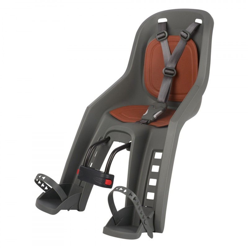 Polisport Bubbly Mini Front Head Baby Bicycle Seat Grey/Brown
