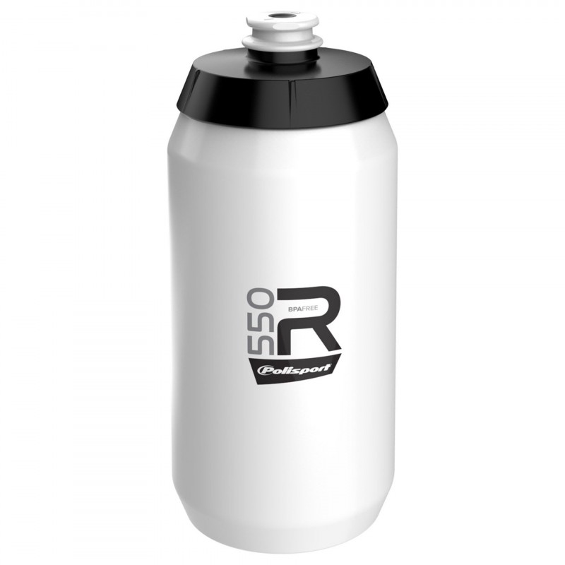 Polisport Water Bottle 550ml White