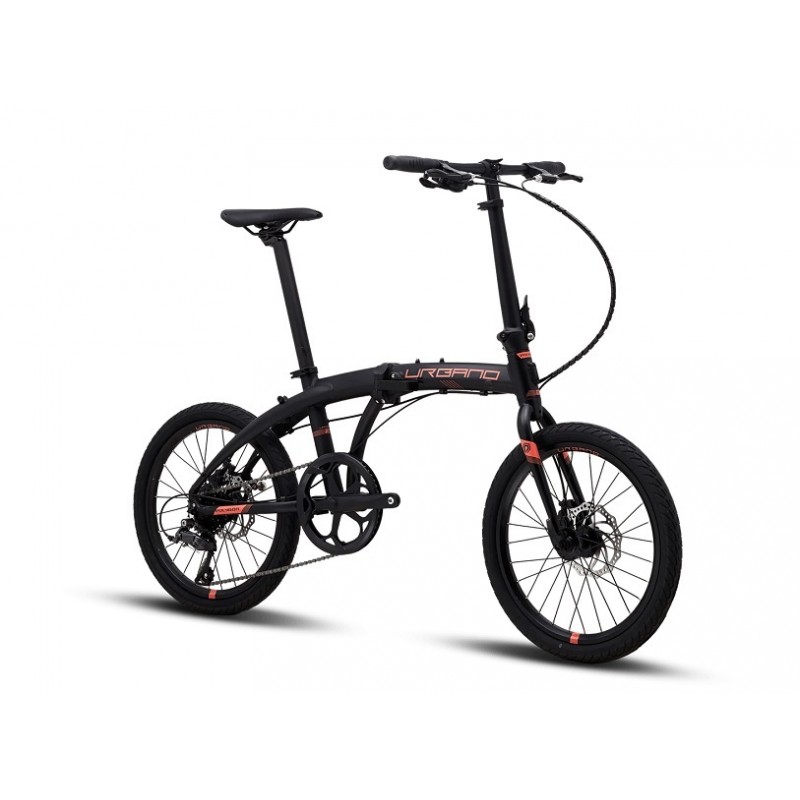 Polygon Urbano 3 Urban Folding Bike 2019 Black Orange