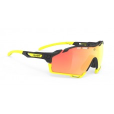 Rudy Project Cutling Black Matte RP Optics Multilaser Orange Glasses