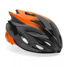 Rudy Project Rush Unisex Cycling Road Helmet Shiny Black/Orange