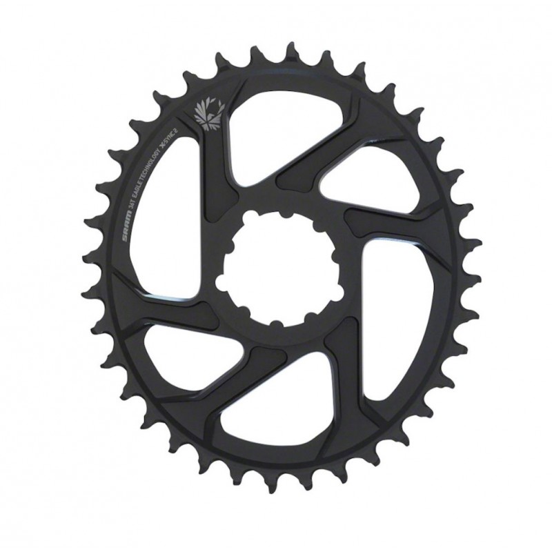 SRAM Eagle X-Sync 2 Oval Direct Mount Chainring Black 6mm Offset-36T