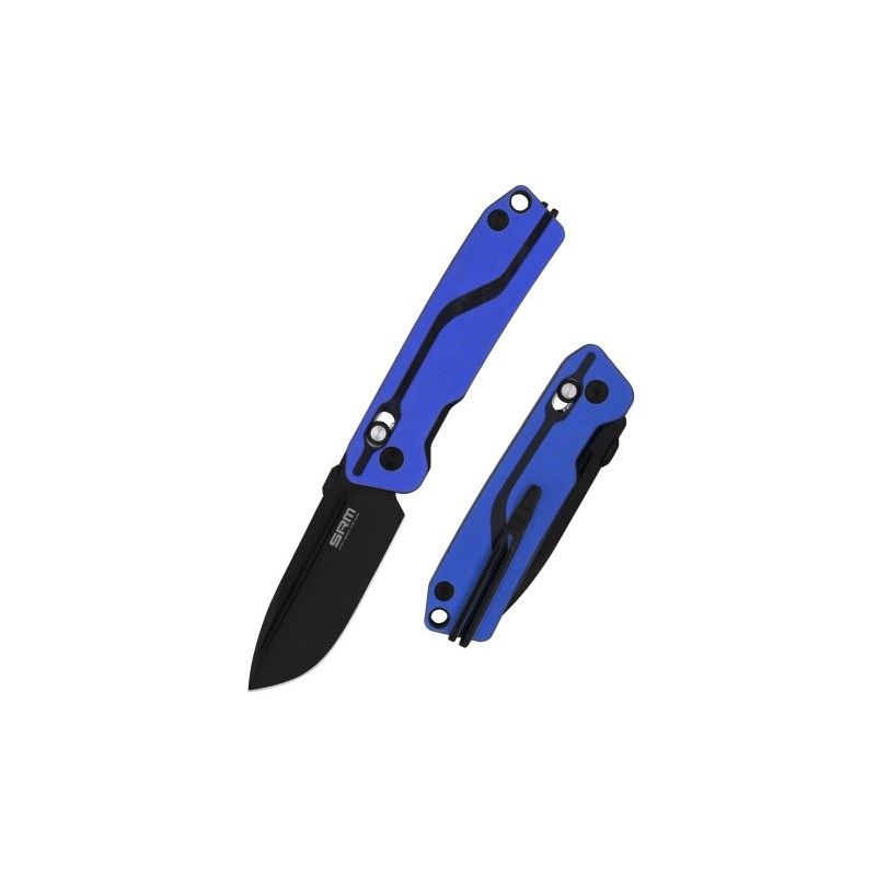 SRM Folding Blade Knife 7228-Gi-Blue