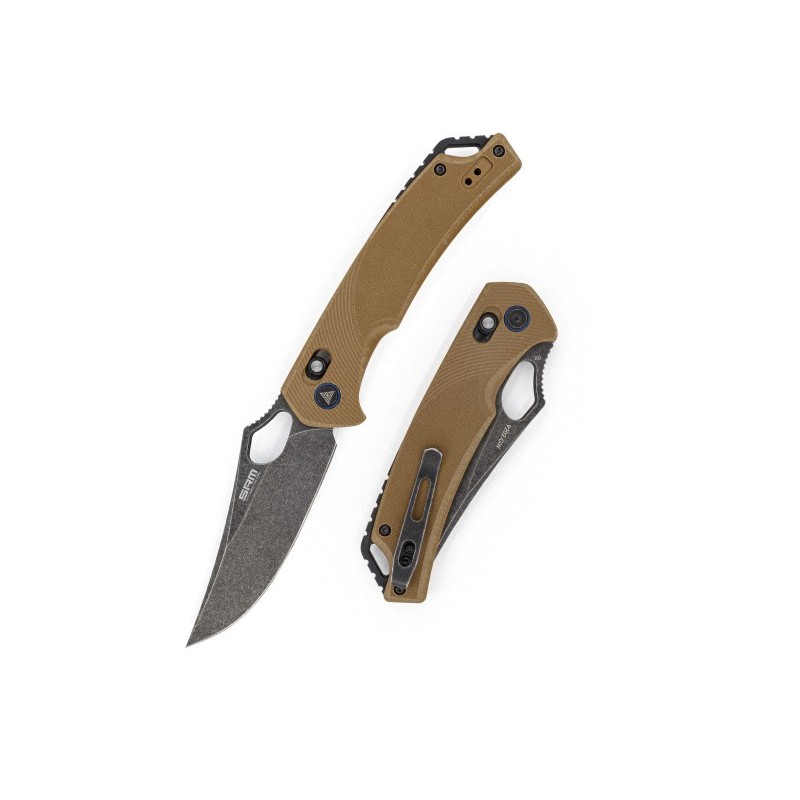 SRM Folding Knife 9202-Gw-Brown