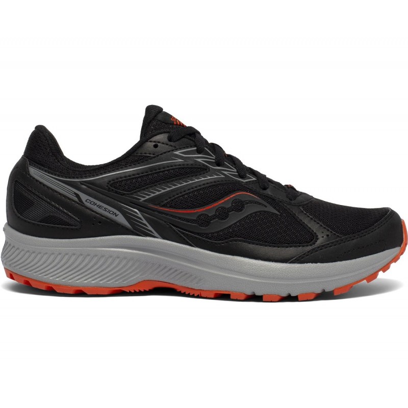 Saucony Cohesion TR14 Wide Men's Running Shoe Black/Tomato