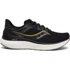 Saucony Hurricane 23 Wide Men's Running Shoe Black/ViziGold