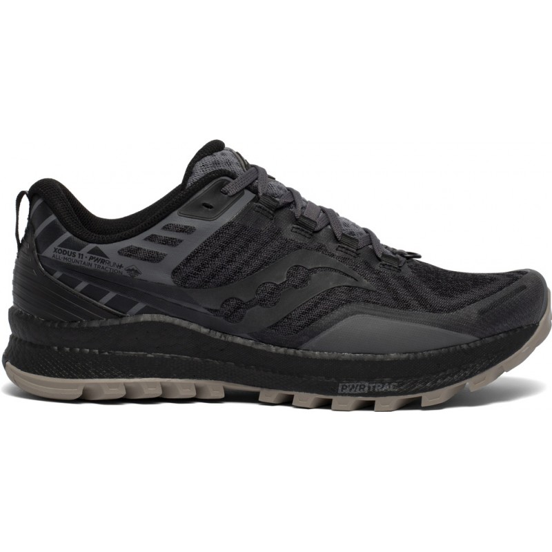 Saucony Xodus 11 Men's Running Shoe Black/Gravel