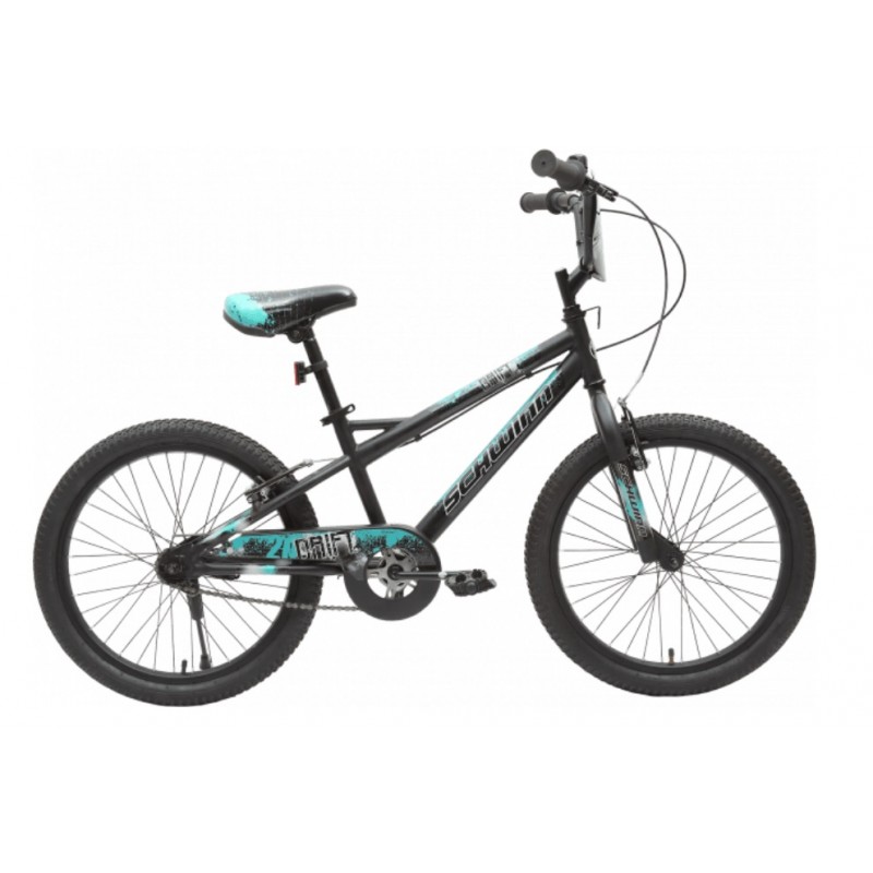 Schwinn Drift 20T Kids Bike Black Green