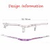 Shikra Ergonomic Curved Bicycle Handlebar Purple/Silver (31.8X780MM)
