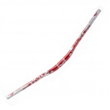 Shikra Ergonomic Curved Bicycle Handlebar Red/Silver (31.8X780MM)