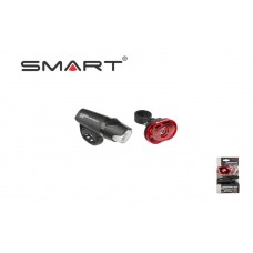 Smart Cycle Front & Rear Light Black