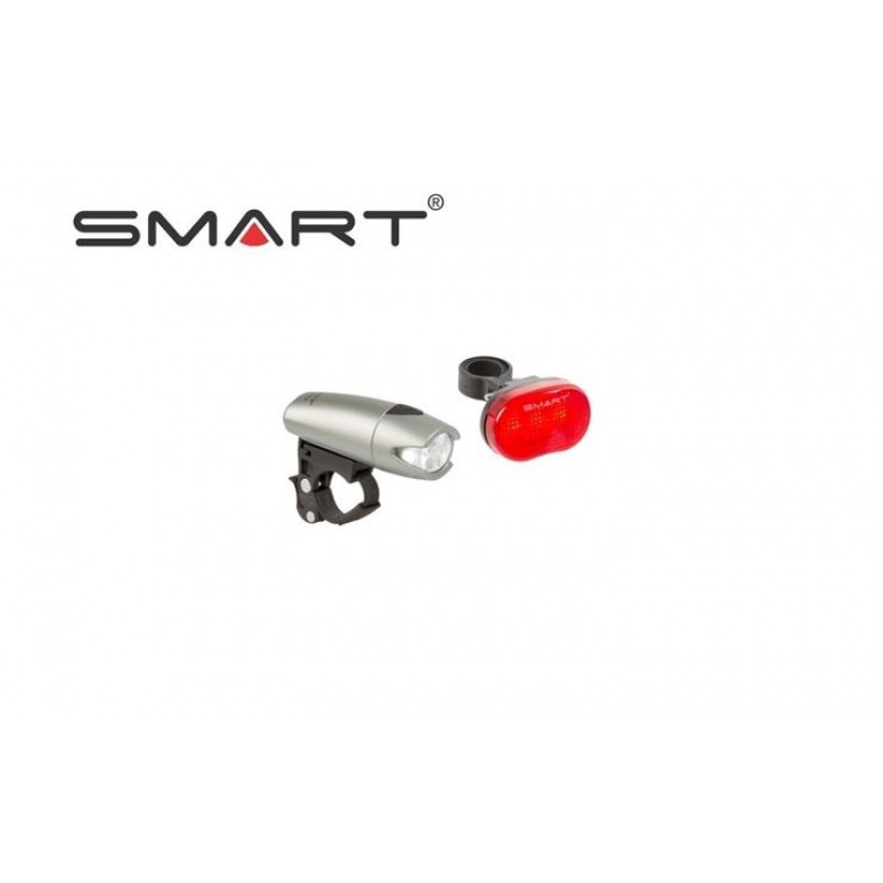 Smart Cycle Front & Rear Light Grey