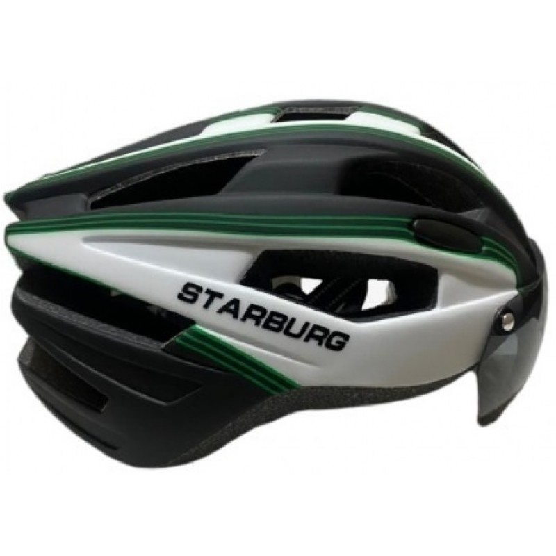 Starburg In Mold Pc Shell with Eps Liner MTB Cycling Helmet green (SBH104)  (FREE 700ml Sahoo water bottle worth RS 399)