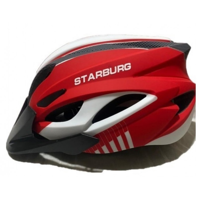 Starburg In Mold Pc Shell with Eps Liner MTB Cycling Helmet Red (SBH113)  (FREE 700ml Sahoo water bottle worth RS 399)