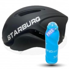 Starburg In Mold Pc Shell with Eps Liner Road Cycling Helmet Black (SBH103)  (FREE 700ml Sahoo water bottle worth RS 399)