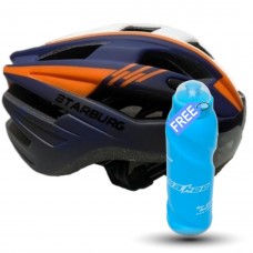 Starburg In Mold Pc Shell with Eps Liner MTB Cycling Helmet orange (SBH104)  (FREE 700ml Sahoo water bottle worth RS 399)